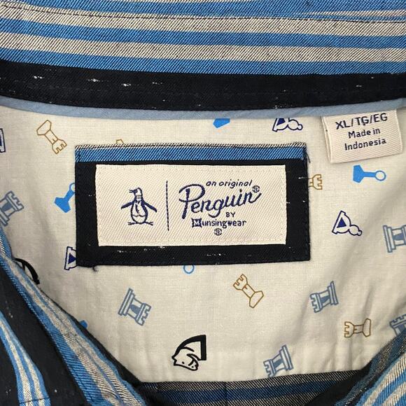 Original Penguin By Munsingwear Men's Long Sleeve Button Up Shirt Size XL - Picture 3 of 7